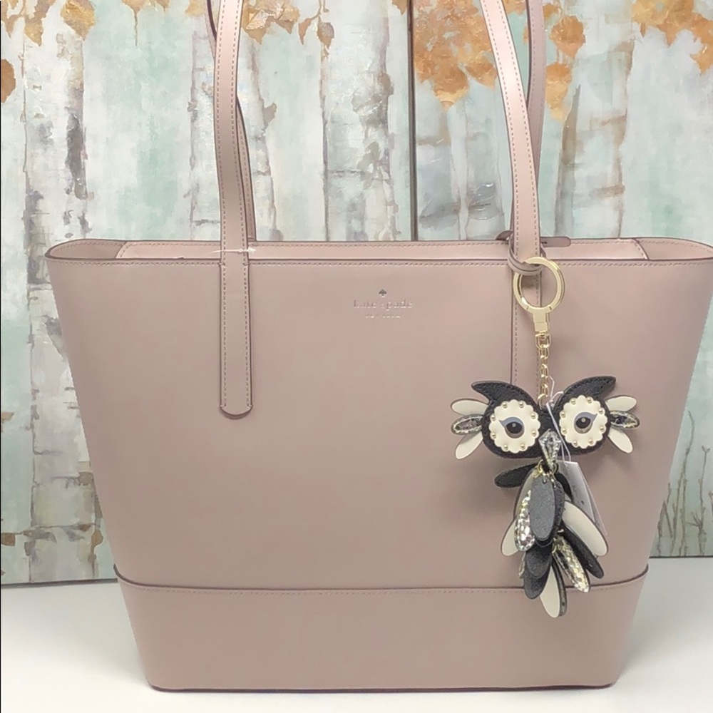 NWT Kate spade large tote with key chain